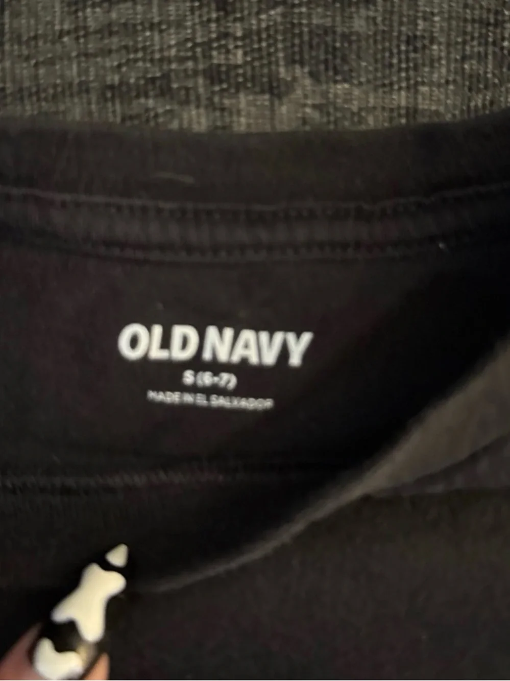 Old Navy Black Tee with Pink Hello Kitty Racing Graphic